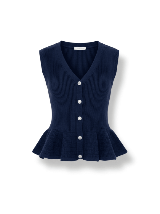 CHALECO ELISABETTA - AZUL MARINO